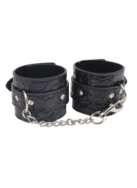 Черные наручники Be good Wrist Cuffs - Chisa - купить с доставкой в Симферополе