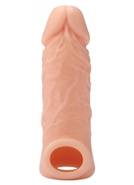 Телесная насадка EXTENDER WITH BALL STRAP 5.5 - 14 см. - Dream Toys - в Симферополе купить с доставкой