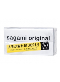 Презервативы Sagami Original 0.02 L-size увеличенного размера - 10 шт. - Sagami - купить с доставкой в Симферополе