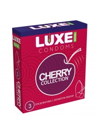 Презервативы с ароматом вишни LUXE Royal Cherry Collection - 3 шт. - Luxe - купить с доставкой в Симферополе