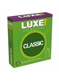 Гладкие презервативы LUXE Royal Classic - 3 шт. - Luxe - купить с доставкой в Симферополе