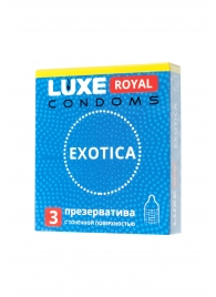 Текстурированные презервативы LUXE Royal Exotica - 3 шт. - Luxe - купить с доставкой в Симферополе