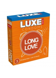 Презервативы с продлевающим эффектом LUXE Royal Long Love - 3 шт. - Luxe - купить с доставкой в Симферополе