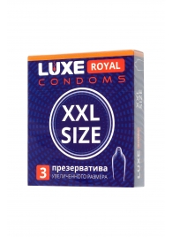 Презервативы увеличенного размера LUXE Royal XXL Size - 3 шт. - Luxe - купить с доставкой в Симферополе