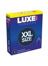 Презервативы увеличенного размера LUXE Royal XXL Size - 3 шт. - Luxe - купить с доставкой в Симферополе