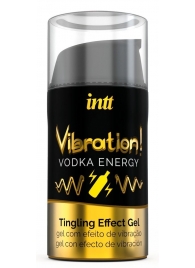 Жидкий интимный гель с эффектом вибрации Vibration! Vodka Energy - 15 мл. - INTT - купить с доставкой в Симферополе