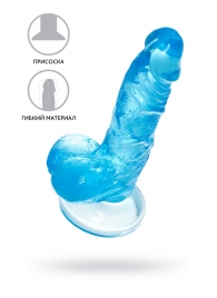 Голубой реалистичный фаллоимитатор Indy - 15,8 см. - A-toys купить с доставкой в интернет-магазине Orgasmix в Симферополе Голубой реалистичный фаллоимитатор Indy - 15,8 см. - A-toys