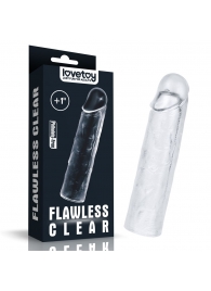 Прозрачная насадка-удлинитель Flawless Clear Penis Sleeve Add 1 - 15,5 см. - Lovetoy - в Симферополе купить с доставкой