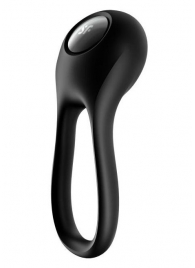 Черное эрекционное виброкольцо Majestic Duo - Satisfyer - в Симферополе купить с доставкой