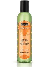 Массажное масло Naturals Tropical Mango с ароматом манго - 236 мл. - Kama Sutra - купить с доставкой в Симферополе