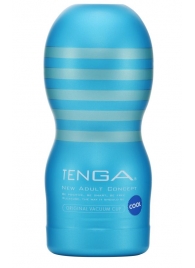 Мастурбатор с охлаждающей смазкой TENGA Original Vacuum Cup Cool - Tenga - в Симферополе купить с доставкой