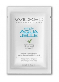 Гель-лубрикант Simply Aqua Jelle - 3 мл. - Wicked - купить с доставкой в Симферополе