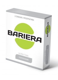 Ультратонкие презервативы Bariera Ultra Thin - 3 шт. - Bariera - купить с доставкой в Симферополе