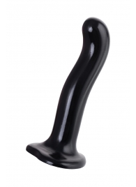 Черный стимулятор для пар P G-Spot Dildo Size M - 18 см. - Strap-on-me - в Симферополе купить с доставкой