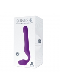Лиловый безремневой страпон Queens M - Adrien Lastic - купить с доставкой в Симферополе