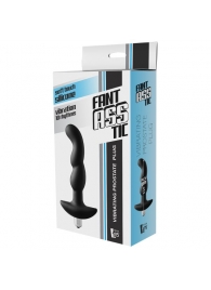 Черная вибропробка для простаты FantASStic Vibrating Prostate Plug - 14,5 см. - Dream Toys - в Симферополе купить с доставкой