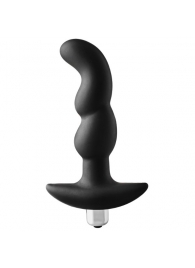 Черная вибропробка для простаты FantASStic Vibrating Prostate Plug - 14,5 см. - Dream Toys - в Симферополе купить с доставкой