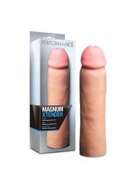 Телесная фаллическая насадка на пенис Magnum Xtender - 23 см. - Blush Novelties - в Симферополе купить с доставкой