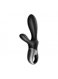 Черный анальный вибратор Heat Climax+ с функцией нагрева - 20,6 см. - Satisfyer - в Симферополе купить с доставкой