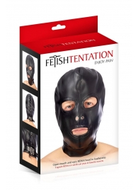 Маска-шлем с прорезями для глаз и рта - Fetish Tentation - купить с доставкой в Симферополе