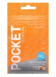 Карманный мастурбатор HEXA-BRICK - Tenga - в Симферополе купить с доставкой
