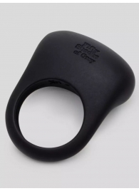 Черное эрекционное виброкольцо Sensation Rechargeable Vibrating Love Ring - Fifty Shades of Grey - в Симферополе купить с доставкой