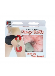 Металлические наручники с розовой меховой опушкой METAL HANDCUFF WITH PLUSH PINK - Dream Toys - купить с доставкой в Симферополе