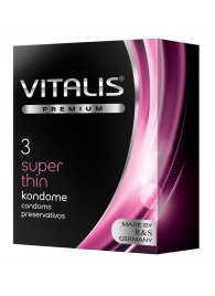 Ультратонкие презервативы VITALIS PREMIUM super thin - 3 шт. - Vitalis - купить с доставкой в Симферополе