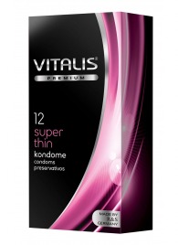 Ультратонкие презервативы VITALIS PREMIUM super thin - 12 шт. - Vitalis - купить с доставкой в Симферополе