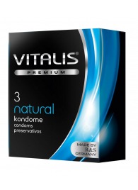 Классические презервативы VITALIS PREMIUM natural - 3 шт. - Vitalis - купить с доставкой в Симферополе