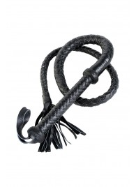 Длинный кожаный кнут с хлопушками на конце - ToyFa - купить с доставкой в Симферополе