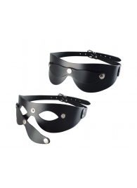 Черная кожаная маска  Новичок - Sitabella - купить с доставкой в Симферополе