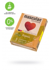 Экологически чистые презервативы Masculan Organic - 3 шт. - Masculan - купить с доставкой в Симферополе