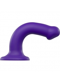 Фиолетовый фаллоимитатор-насадка Strap-On-Me Dildo Dual Density size M - 18 см. - Strap-on-me - купить с доставкой в Симферополе