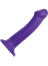 Фиолетовый фаллоимитатор-насадка Strap-On-Me Dildo Dual Density size L - 19 см. - Strap-on-me - купить с доставкой в Симферополе