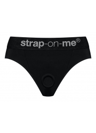 Черные трусики для насадок Heroine Lingerie Harness - size L - Strap-on-me - купить с доставкой в Симферополе