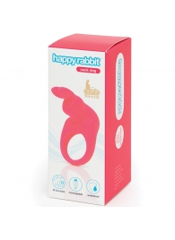 Розовое эрекционное виброкольцо Happy Rabbit Rechargeable Rabbit Cock Ring - Happy Rabbit - в Симферополе купить с доставкой