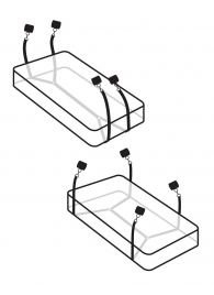 Фиксаторы для кровати WRAPAROUND MATTRESS RESTRAIN - Pipedream - купить с доставкой в Симферополе