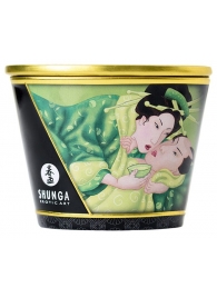 Массажная свеча Exotic Green Tea с ароматом зелёного чая - 170 мл. - Shunga - купить с доставкой в Симферополе