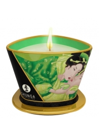 Массажная свеча Exotic Green Tea с ароматом зелёного чая - 170 мл. - Shunga - купить с доставкой в Симферополе