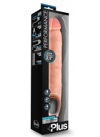 Телесная насадка-удлинитель 11.5 Inch Silicone Cock Sheath Penis Extender - 29,2 см. - Blush Novelties - в Симферополе купить с доставкой