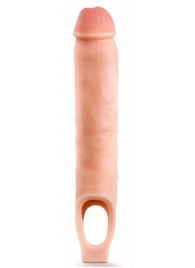 Телесная насадка-удлинитель 11.5 Inch Silicone Cock Sheath Penis Extender - 29,2 см. - Blush Novelties - в Симферополе купить с доставкой