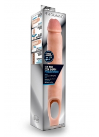 Телесная насадка на пенис 11.5 Inch Cock Sheath Penis Extender - 29,2 см. - Blush Novelties - в Симферополе купить с доставкой