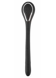 Черный гибкий уретральный стимулятор с вибрацией Vibrating Bendable Dilator - 13,5 см. - Orion - купить с доставкой в Симферополе
