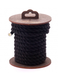 Черная хлопковая веревка для бондажа на катушке - 5 м. - Crazy Handmade - купить с доставкой в Симферополе