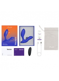 Синий анальный вибратор We-Vibe Vector+ - We-vibe - в Симферополе купить с доставкой