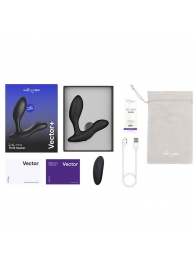 Черный анальный вибратор We-Vibe Vector+ - We-vibe - в Симферополе купить с доставкой