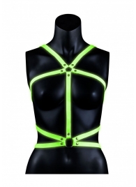 Портупея Body Harness с неоновым эффектом - размер L-XL - Shots Media BV - купить с доставкой в Симферополе