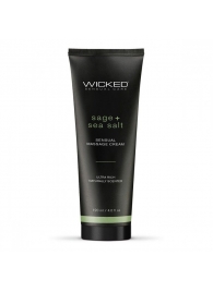 Массажный легкий крем WICKED Sage plus Sea Salt - 120 мл. - Wicked - купить с доставкой в Симферополе