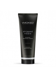 Массажный легкий крем WICKED Stripped plus Bare - 120 мл. - Wicked - купить с доставкой в Симферополе